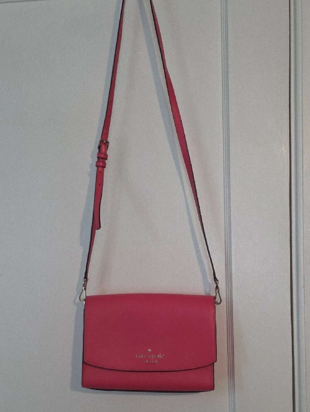 kate spade Pink Leather Flap Crossbody Bag